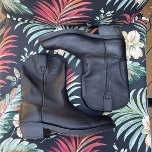 Safa Black Cowboy Work Boots